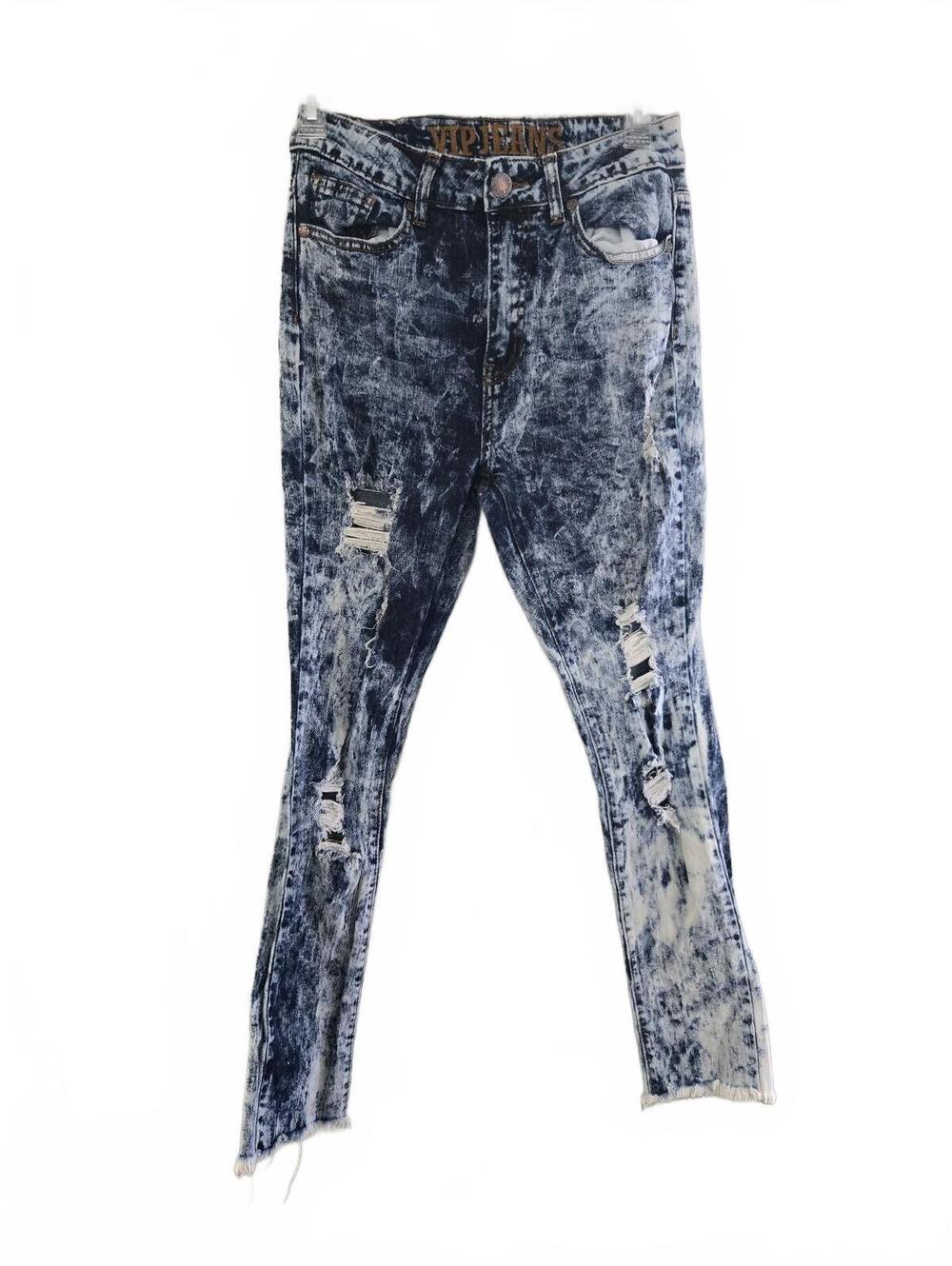 YMI Acid Wash Distressed Skinny Jeans
